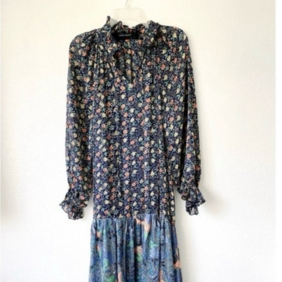 COPY - Code x Mode Boho Sheet Maxi Dress Size Medium - Picture 3 of 4